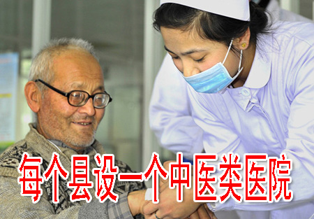 每个县设一个中医类医院