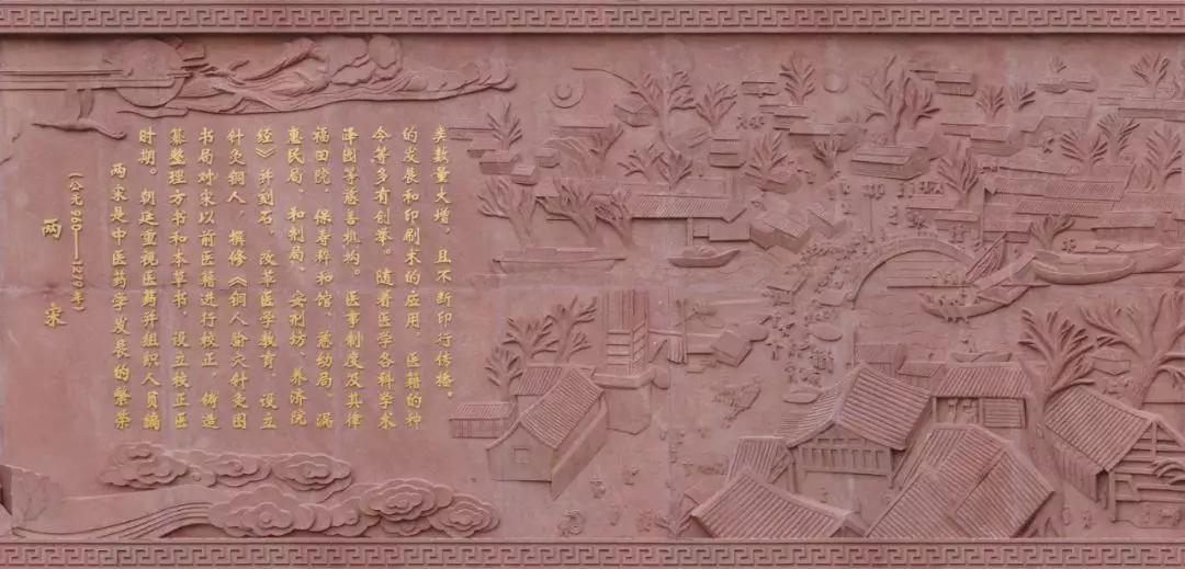 【中医文化】国医小镇中医药历史文化浮雕景观长廊系列——两宋时期